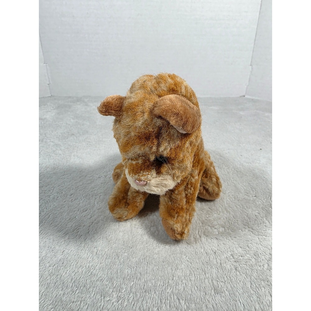 Russ Berrie Whiskers Orange Tabby Cat Plush Stuffed Animal Toy Ginger Kitten 6in